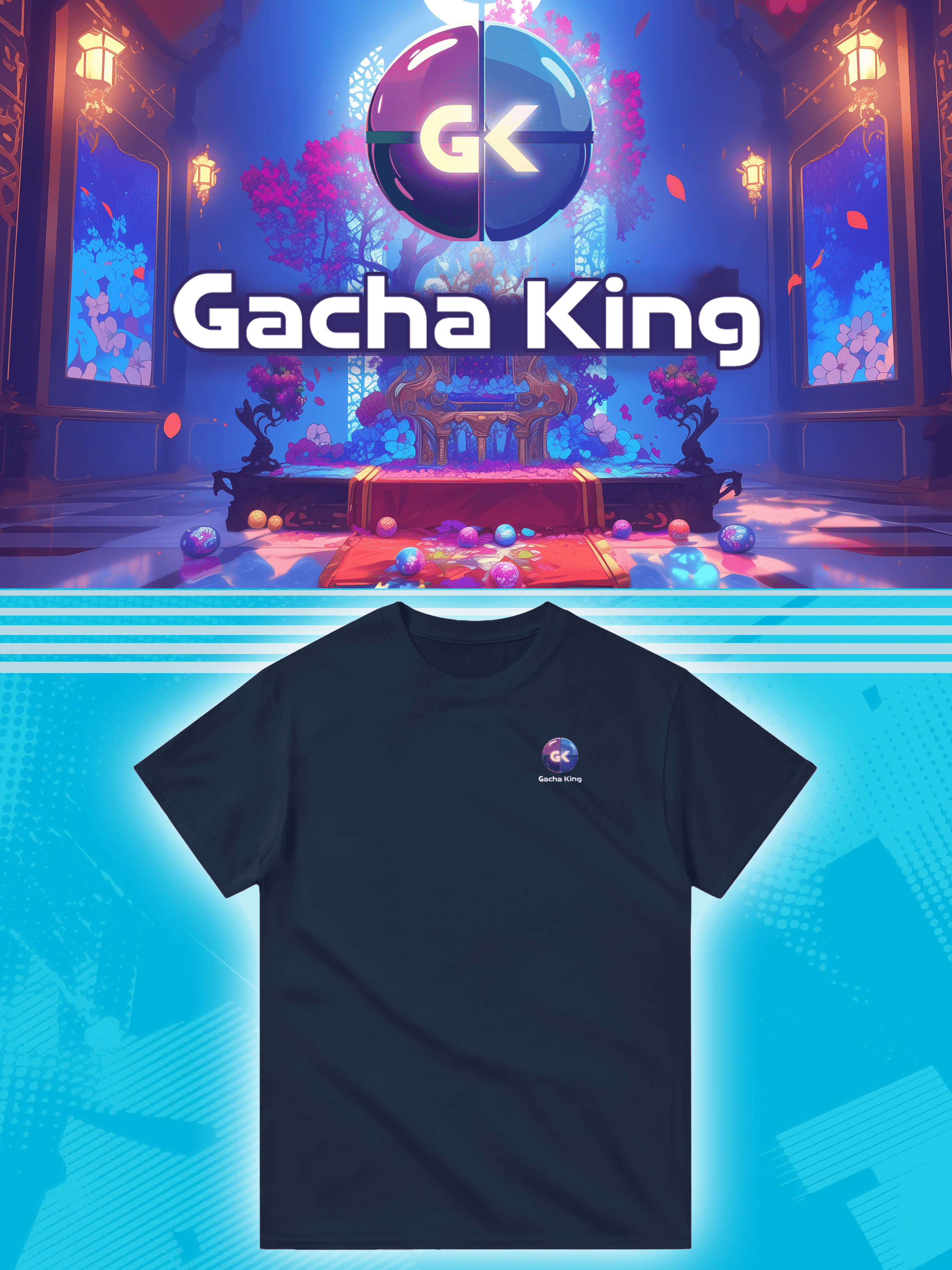 Gacha King T-Shirt | Anime Gaming Branded Tee