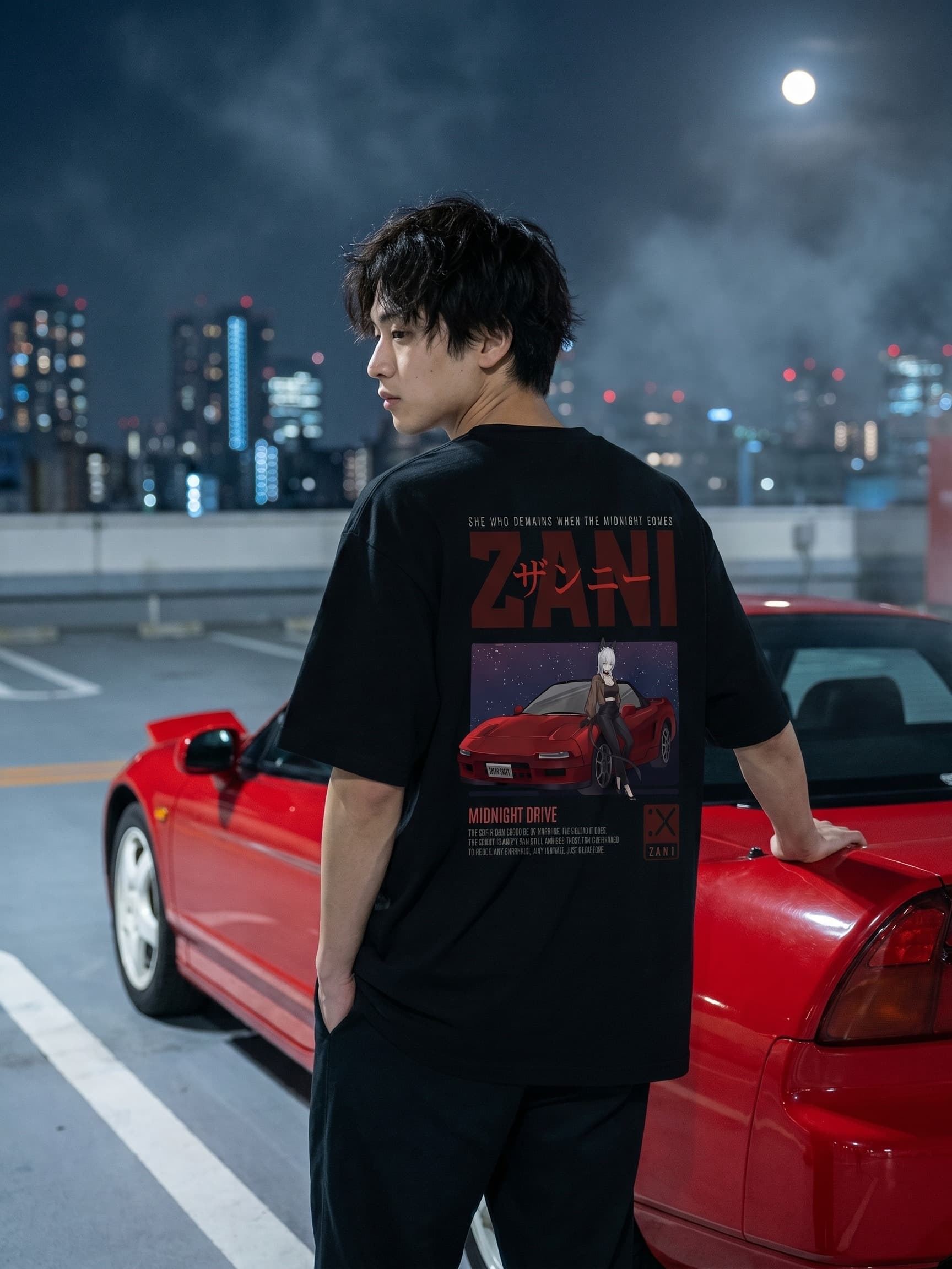 Zani JDM T-Shirt (Dark Colors) | WuWa Anime Streetwear