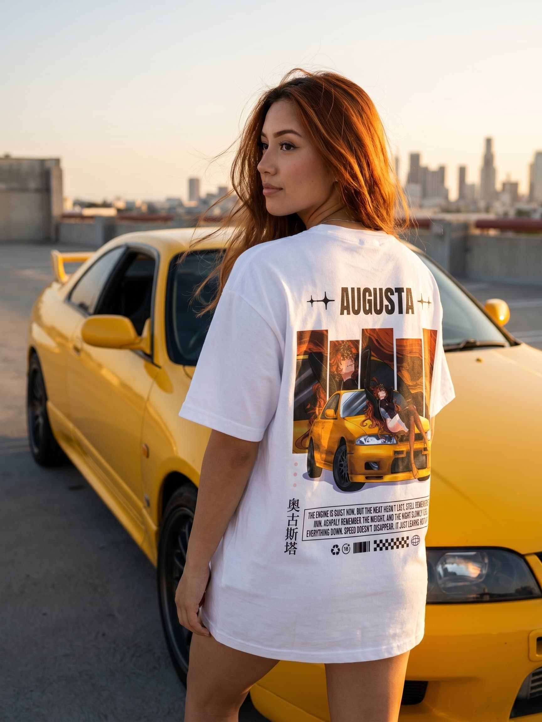 Augusta JDM T-Shirt (Light Colors) | WuWa Anime Streetwear